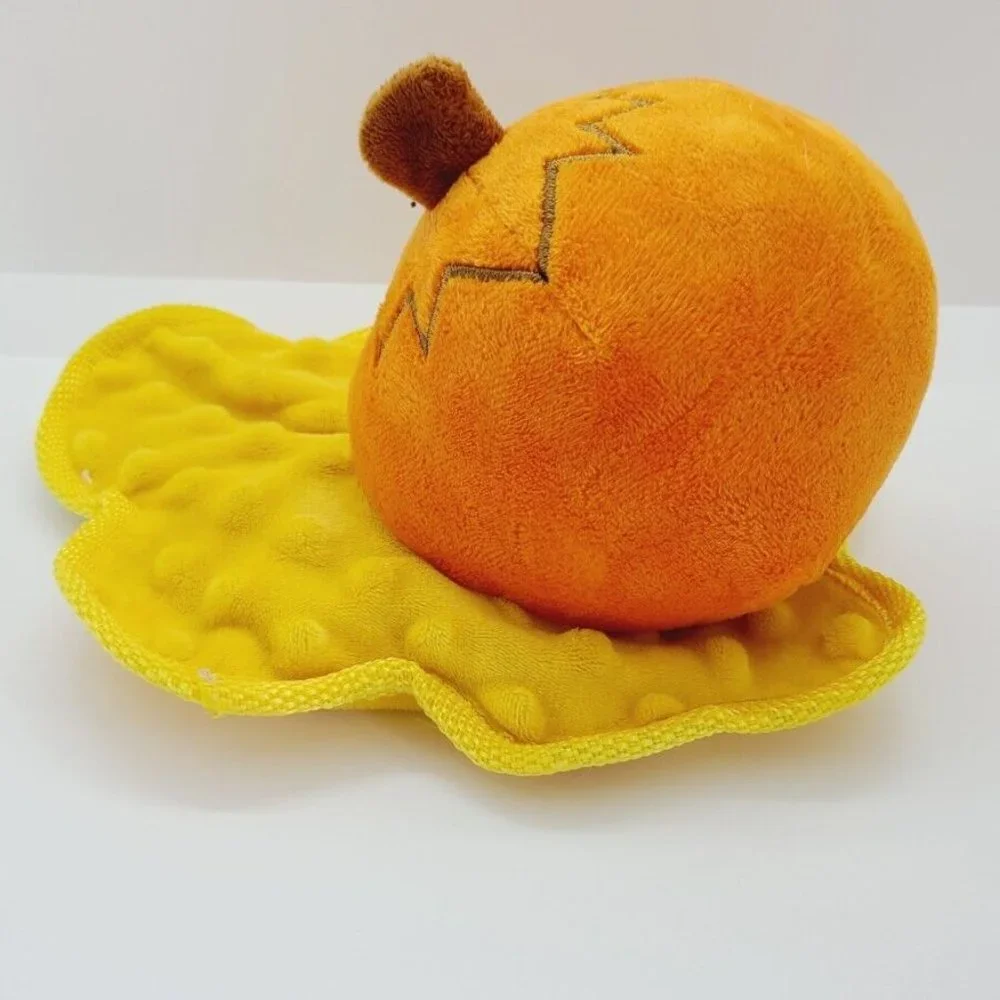 Smashing Pupkin Dog Squeaker Plush Toy‎ Crinkle Bark Box Halloween Large